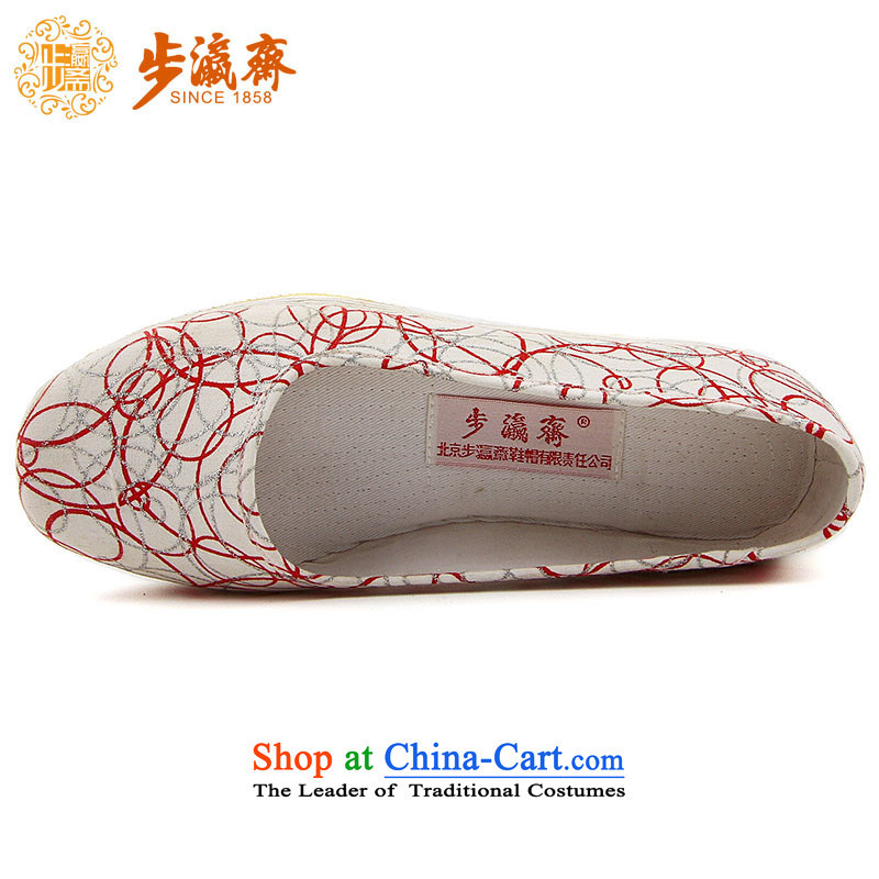 The Chinese old step-young of Ramadan Old Beijing mesh upper hand thousands ground leisure mother Lady's temperament shoes apply glue boutique A-1 women shoes light gray 35-step Ramadan , , , shopping on the Internet
