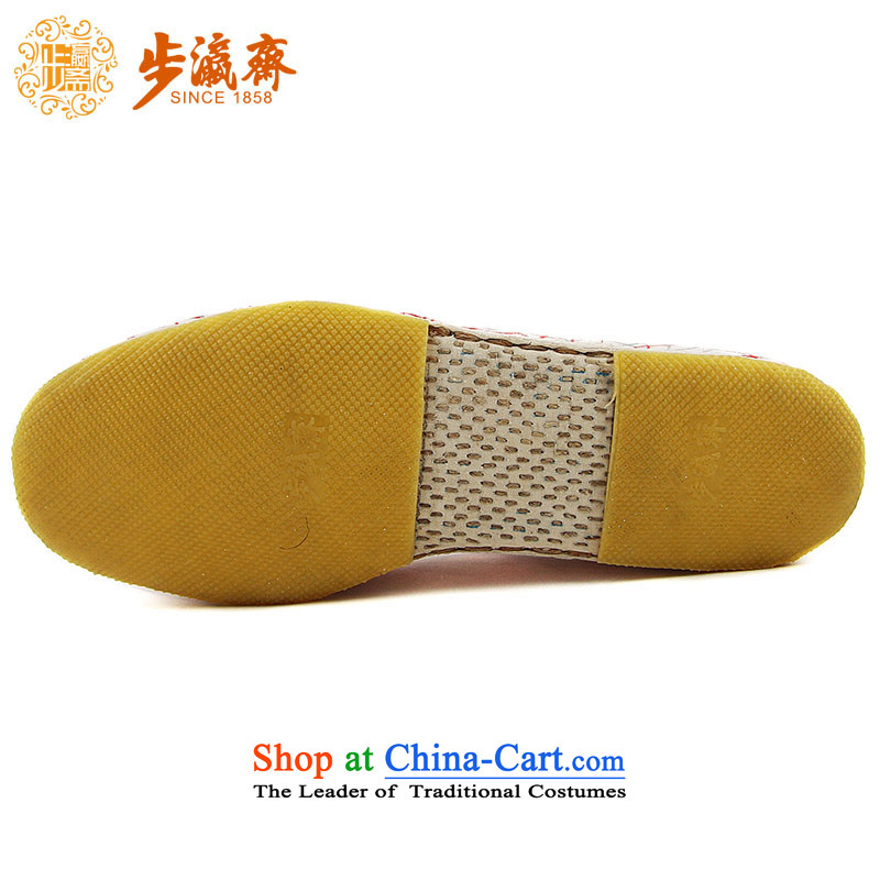 The Chinese old step-young of Ramadan Old Beijing mesh upper hand thousands ground leisure mother Lady's temperament shoes apply glue boutique A-1 women shoes light gray 35-step Ramadan , , , shopping on the Internet