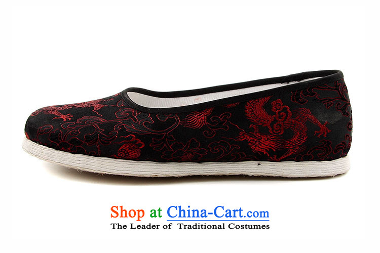The Chinese old step-young of Ramadan Old Beijing mesh upper hand bottom-Soo Yong thousands of Mother Nature lady's shoe-bottom satin red dragon lady's shoe black 35 pictures, prices, brand platters! The elections are supplied in the national character of distribution, so action, buy now enjoy more preferential! As soon as possible.