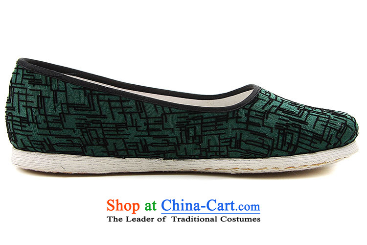 The Chinese old step-young of Ramadan Old Beijing mesh upper hand bottom thousands of Mother Nature streaks lady's shoe army green velvet sea RMB Female shoes green 35 pictures, prices, brand platters! The elections are supplied in the national character of distribution, so action, buy now enjoy more preferential! As soon as possible.