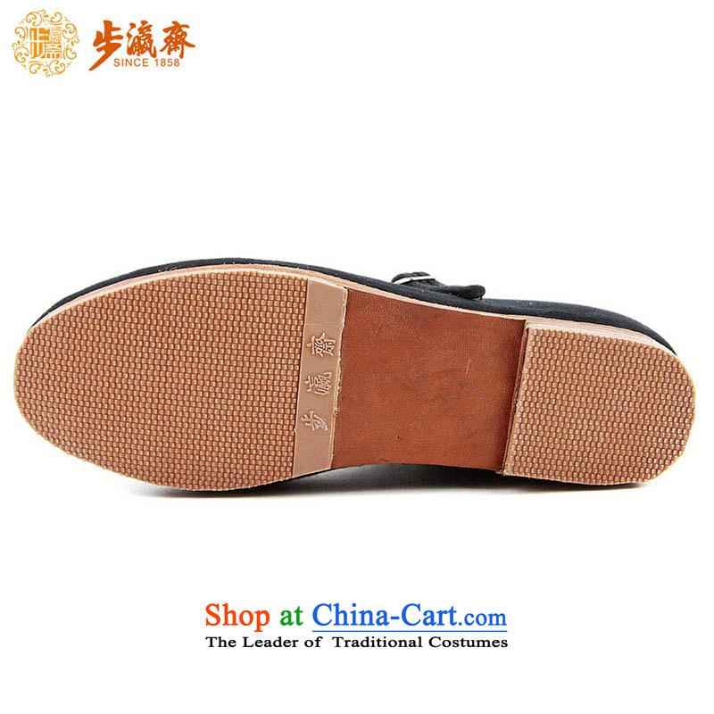 Genuine old step-young of Ramadan Old Beijing mesh upper hand bottom of thousands of Mother Nature with Mrs female-female single shoe glue leather shoe Mulan ceremony black 39-step Ramadan , , , shopping on the Internet