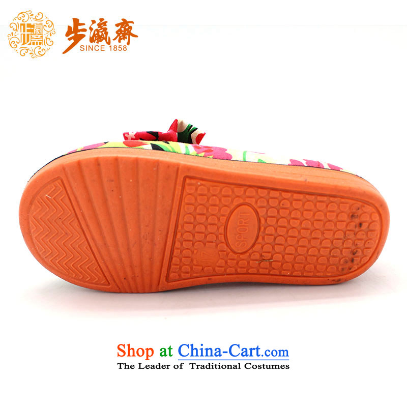 Genuine old step-young of Old Beijing mesh upper spring and autumn Ramadan) Children shoes anti-slip soft bottoms baby children wear shoes B106-591 single Children shoes Red 26-step /18cm, code Ramadan , , , shopping on the Internet