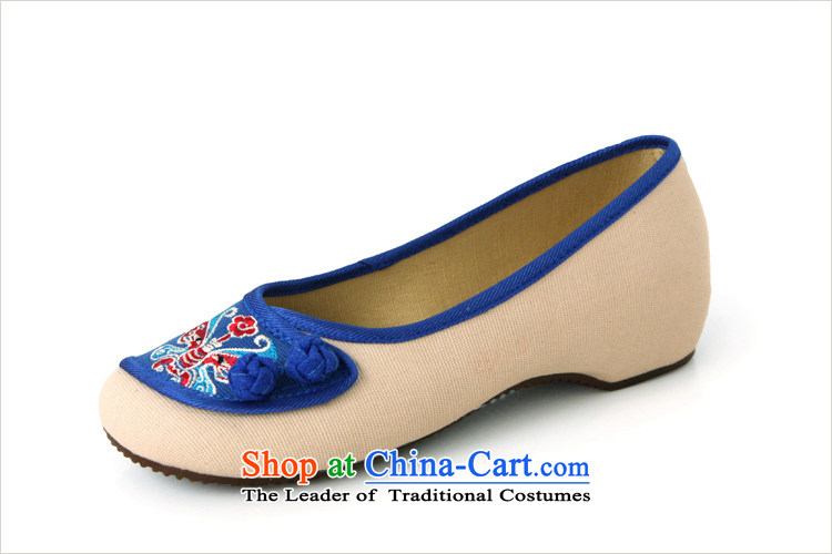 The silk autumn old Beijing mesh upper ethnic Peking opera embroidered shoes, increase color stitching slope with the female singles Shoes, Casual Shoes A412-72 Blue - increased within 3cm 35 pictures, prices, brand platters! The elections are supplied in the national character of distribution, so action, buy now enjoy more preferential! As soon as possible.