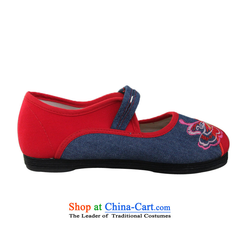 Performing Arts Old Beijing stylish single shoe thousands mesh upper layer bottom embroidered shoes women shoes HZ-17 red 36, performing arts companies , , , shopping on the Internet