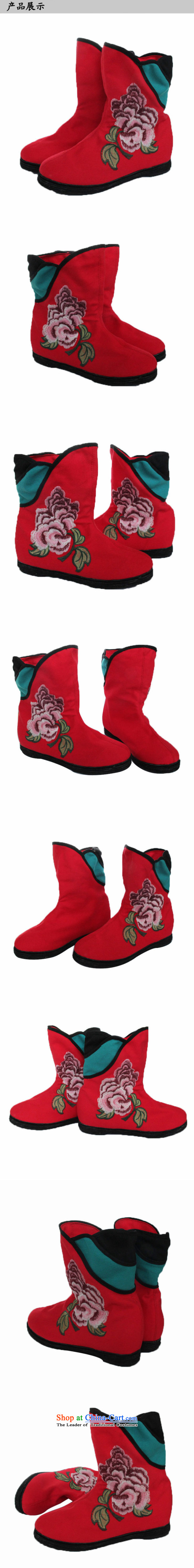 Performing Arts stylish embroidered shoes of Old Beijing women shoes stylish single fabric shoes L-8 red 37 pictures, prices, brand platters! The elections are supplied in the national character of distribution, so action, buy now enjoy more preferential! As soon as possible.