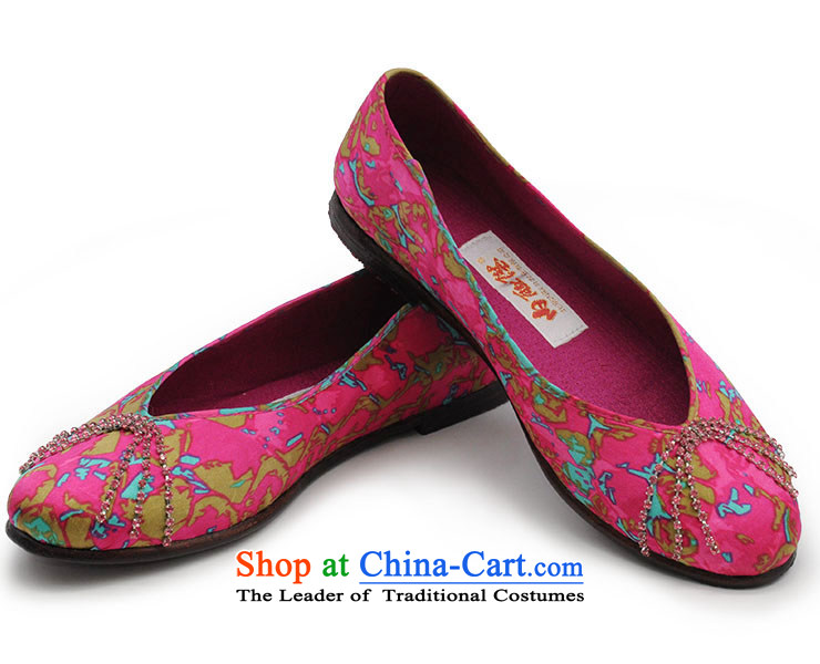 Inline l women shoes mesh upper mesh upper-gon of Old Beijing leather panelled bottom-diamond Tsim port silk single shoe 7204A mixed picture 38, prices, brand platters! The elections are supplied in the national character of distribution, so action, buy now enjoy more preferential! As soon as possible.