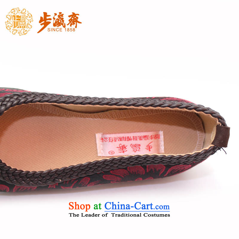 The Chinese old step-young of Ramadan Old Beijing smart casual shoes with soft, shoe home temperament Female 23156 single women shoes shoes black 39-step Ramadan , , , shopping on the Internet