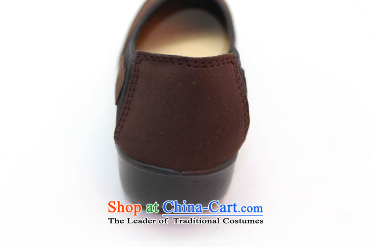 Genuine old step-young of Ramadan Old Beijing mesh upper slip resistant shoe to leisure Mother stay temperament womens single shoe 46144 Brown 35 pictures, prices, brand platters! The elections are supplied in the national character of distribution, so action, buy now enjoy more preferential! As soon as possible.