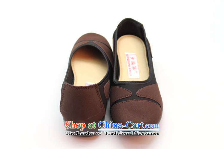 Genuine old step-young of Ramadan Old Beijing mesh upper slip resistant shoe to leisure Mother stay temperament womens single shoe 46144 Brown 35 pictures, prices, brand platters! The elections are supplied in the national character of distribution, so action, buy now enjoy more preferential! As soon as possible.