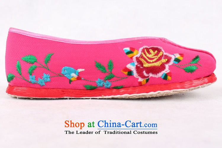 The Chinese old step-young of Ramadan Old Beijing mesh upper hand-thousand-layer, non-slip embroidery mother lady's shoe-embroidered small garden womens single shoe red 35 pictures, prices, brand platters! The elections are supplied in the national character of distribution, so action, buy now enjoy more preferential! As soon as possible.