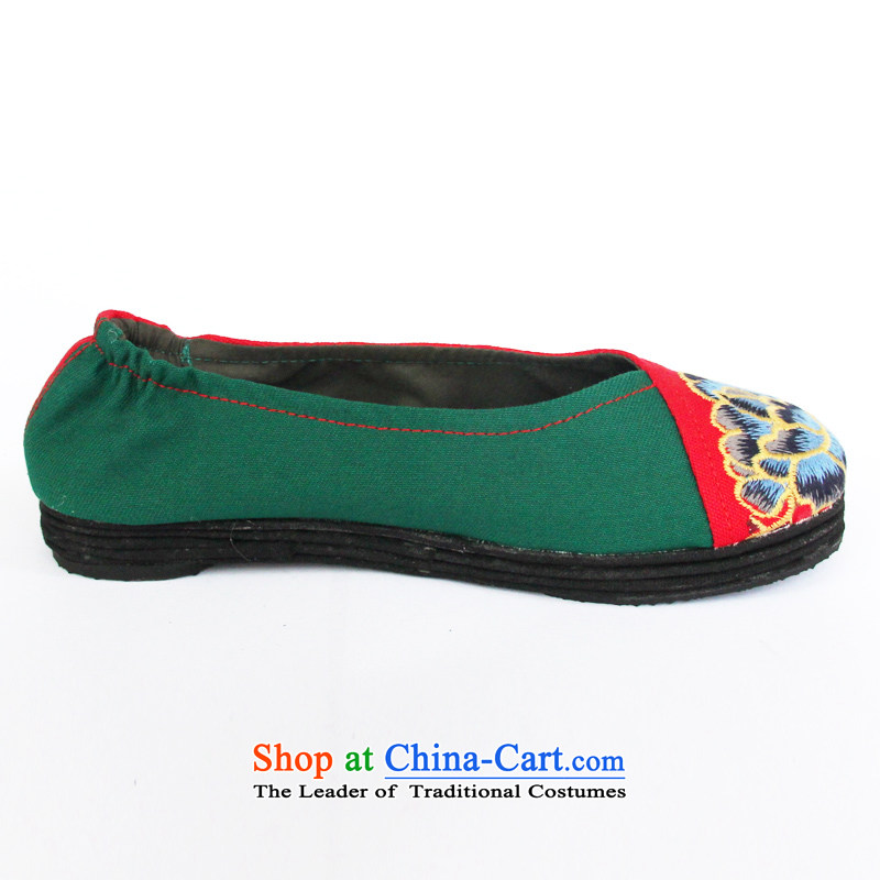 Performing Arts of thousands of bottom embroidered shoes of ethnic mesh upper stylish single women shoes L-9 red 39, performing arts companies , , , shopping on the Internet
