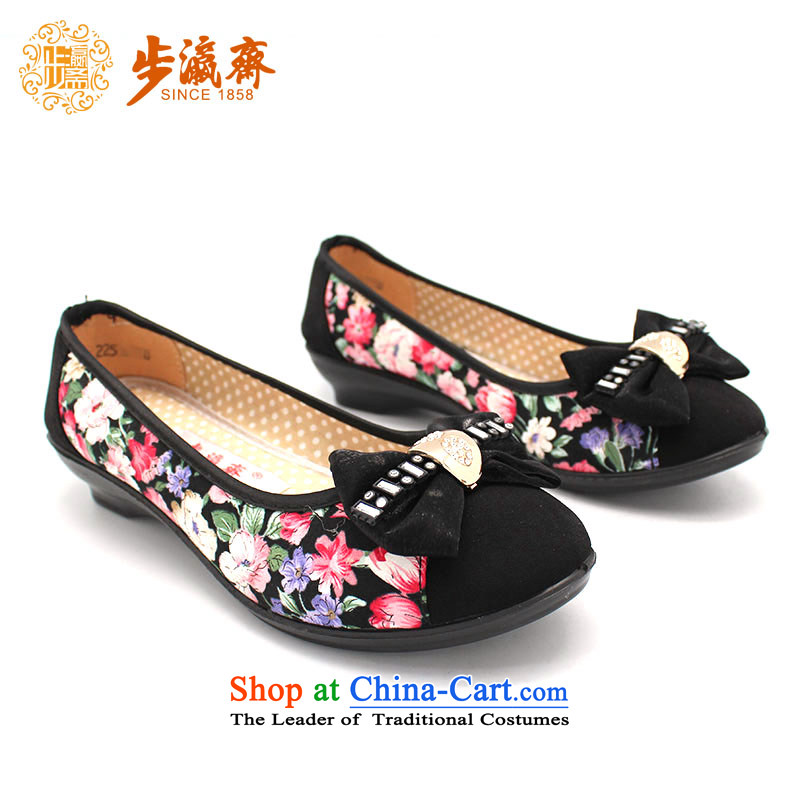 The Chinese old step-mesh upper spring Ramadan Old Beijing New Leisure gift to the single mother process B2176 shoes womens single -step 39, black shoes Ramadan , , , shopping on the Internet