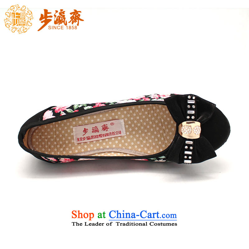 The Chinese old step-mesh upper spring Ramadan Old Beijing New Leisure gift to the single mother process B2176 shoes womens single -step 39, black shoes Ramadan , , , shopping on the Internet