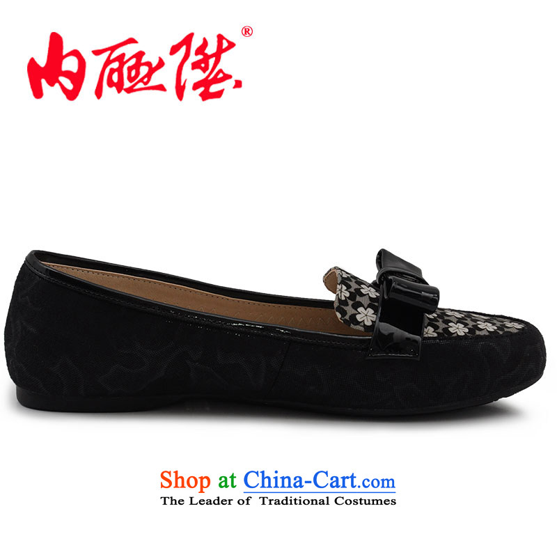 Inline l women shoes mesh upper spring and autumn, stylish and cozy old Beijing mesh upper black flower 40 6751C inline l , , , shopping on the Internet