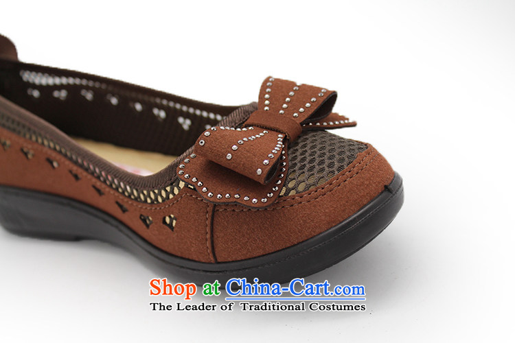 The Chinese old step-young of Ramadan Old Beijing Summer mesh upper new women's shoe butterfly mesh oranges sandals stylish non-slip flat bottom breathable comfort women sandals light port 66196 Female sandals brown 38 pictures, prices, brand platters! The elections are supplied in the national character of distribution, so action, buy now enjoy more preferential! As soon as possible.