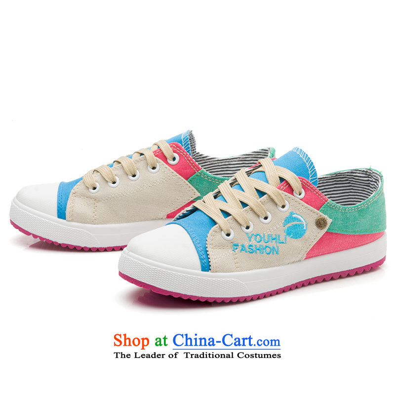 The new 2014-fat, Mrs leisure shoes wild thick cake canvas shoes leisure shoes blue 37-fat shopping on the Internet has been pressed.