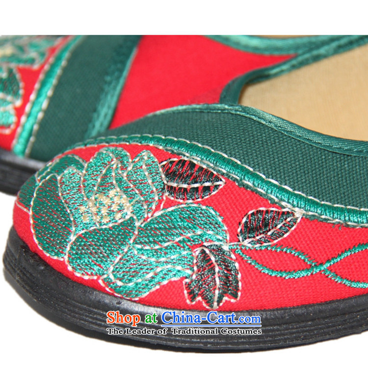 Magnolia Old Beijing mesh upper light port soft bottoms flat bottom embroidered shoes 2312-654 womens single green 36 pictures, prices, brand platters! The elections are supplied in the national character of distribution, so action, buy now enjoy more preferential! As soon as possible.