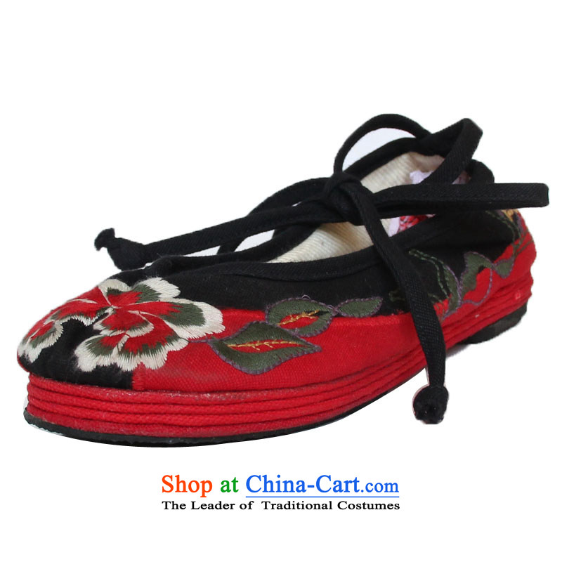 Performing Arts stylish embroidered shoes of Old Beijing single shoe thousands of mesh upper floor  13 M-0 36 women shoes arts home shopping on the Internet has been pressed.
