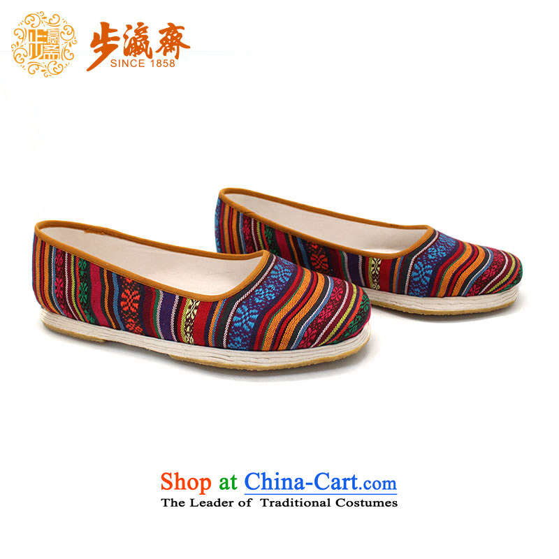 The Chinese old step-young of Ramadan Old Beijing mesh upper floor of thousands of manual grain of mother nature abounds women shoes A-13 woman shoes abounds film step 37, Ying Ramadan , , , shopping on the Internet