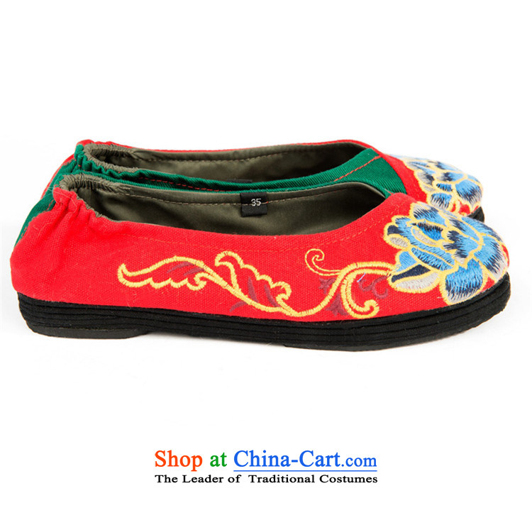 Charlene Choi this court of Old Beijing embroidery women shoes and stylish mesh upper spell the end of thousands of color flat shoe ethnic peony embroidery mother shoe pregnant women shoes flat bottom shoe red 37 pictures click, prices, brand platters! The elections are supplied in the national character of distribution, so action, buy now enjoy more preferential! As soon as possible.