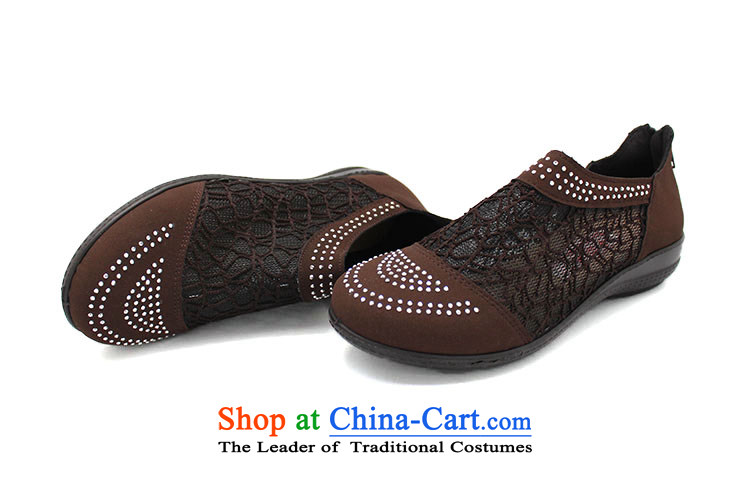 The Chinese old step-young of Ramadan Old Beijing mesh upper home anti-skid shoe gift stylish and cozy soft bottoms womens single shoe 23170 women shoes brown 40 pictures, prices, brand platters! The elections are supplied in the national character of distribution, so action, buy now enjoy more preferential! As soon as possible.