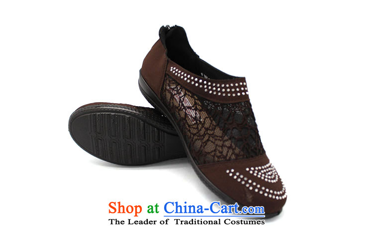 The Chinese old step-young of Ramadan Old Beijing mesh upper home anti-skid shoe gift stylish and cozy soft bottoms womens single shoe 23170 women shoes brown 40 pictures, prices, brand platters! The elections are supplied in the national character of distribution, so action, buy now enjoy more preferential! As soon as possible.