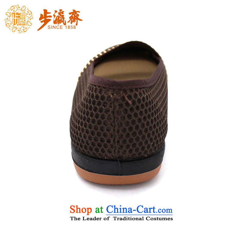 The Chinese old step-young of Ramadan Old Beijing mesh upper new women shoes with soft, non-slip embroidered Vogue girl shoe 55105 single woman shoes, brown -step 40 Ramadan , , , shopping on the Internet