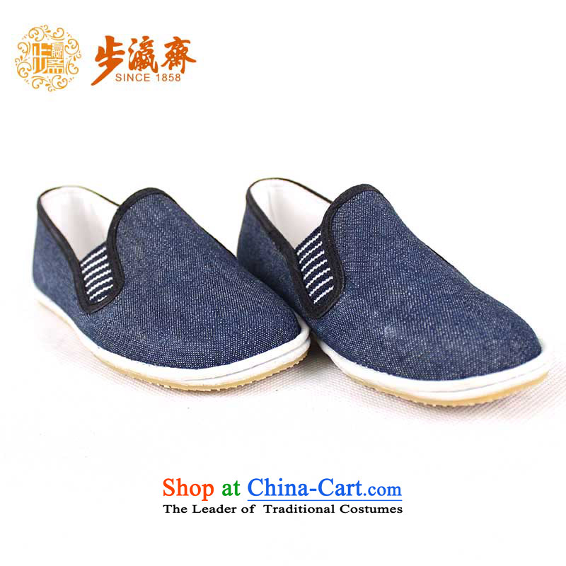 Genuine old step-Fitr Old Beijing thousands of children around the glue has a non-slip floor stylish shoe elastic Children shoes . All port glue child cowboy sang towel blue 16-step /13cm, code Ramadan , , , shopping on the Internet
