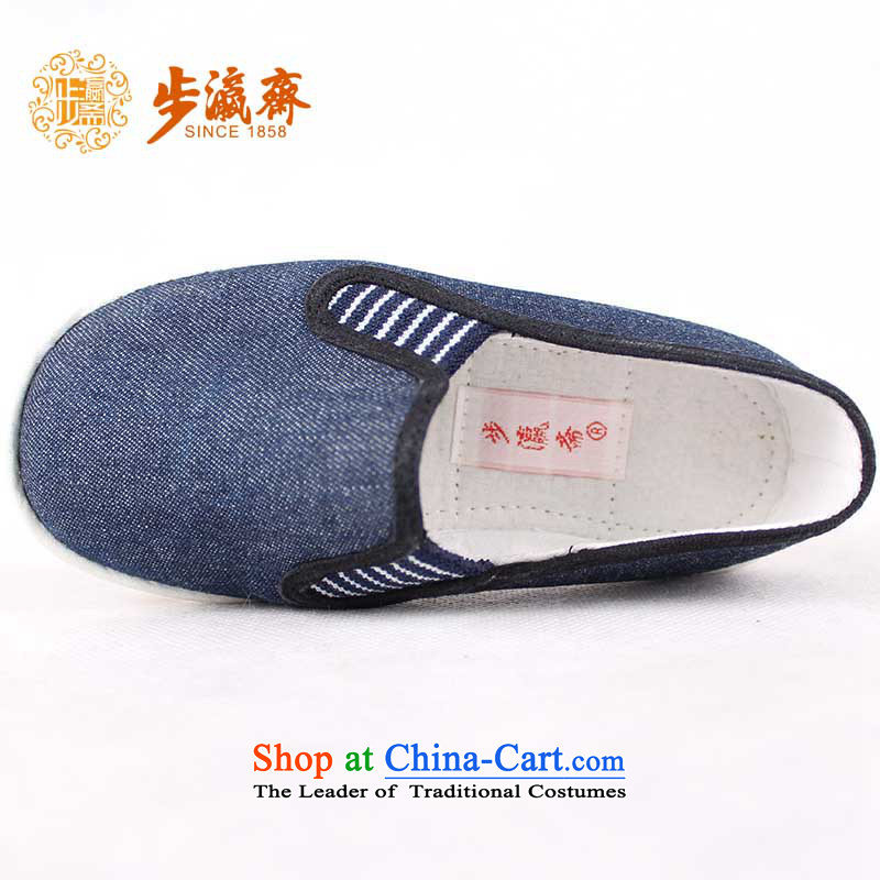 Genuine old step-Fitr Old Beijing thousands of children around the glue has a non-slip floor stylish shoe elastic Children shoes . All port glue child cowboy sang towel blue 16-step /13cm, code Ramadan , , , shopping on the Internet