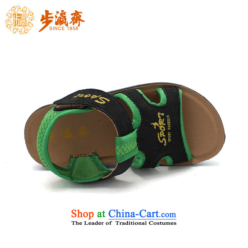 The Chinese old step-young of Ramadan Old Beijing Summer Children shoes, mesh upper with anti-slip soft bottoms baby children wear sandals T1405 Children shoes black 29-step /19.5cm, code Ramadan , , , shopping on the Internet