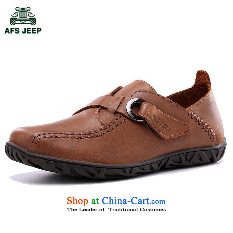 The field to the Roma men round head in a stylish new 2015 men's shoes and low of leisure shoes Velcro 6,087 khaki?40