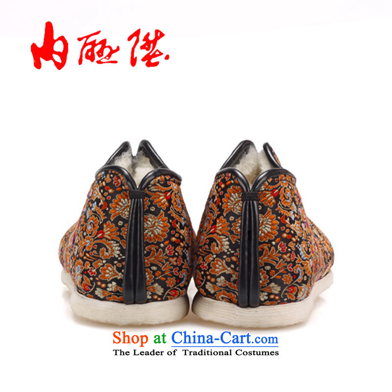 Inline l old Beijing mesh upper female manually cross the bottom layer of thousands of process cotton shoes, tapestries wool as well as ideal gifts 8417A black 35 inline l , , , shopping on the Internet