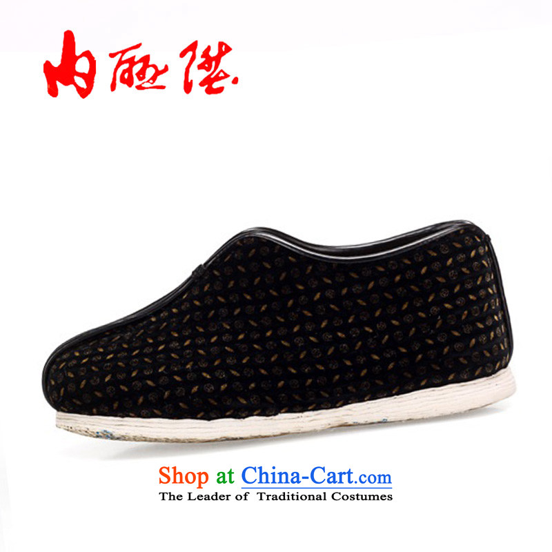 The rise of Old Beijing mesh upper hand on the bottom of the encryption chemical fiber cotton cotton shoes Beijing 8243A mesh upper Black Denim 38, inline l , , , shopping on the Internet