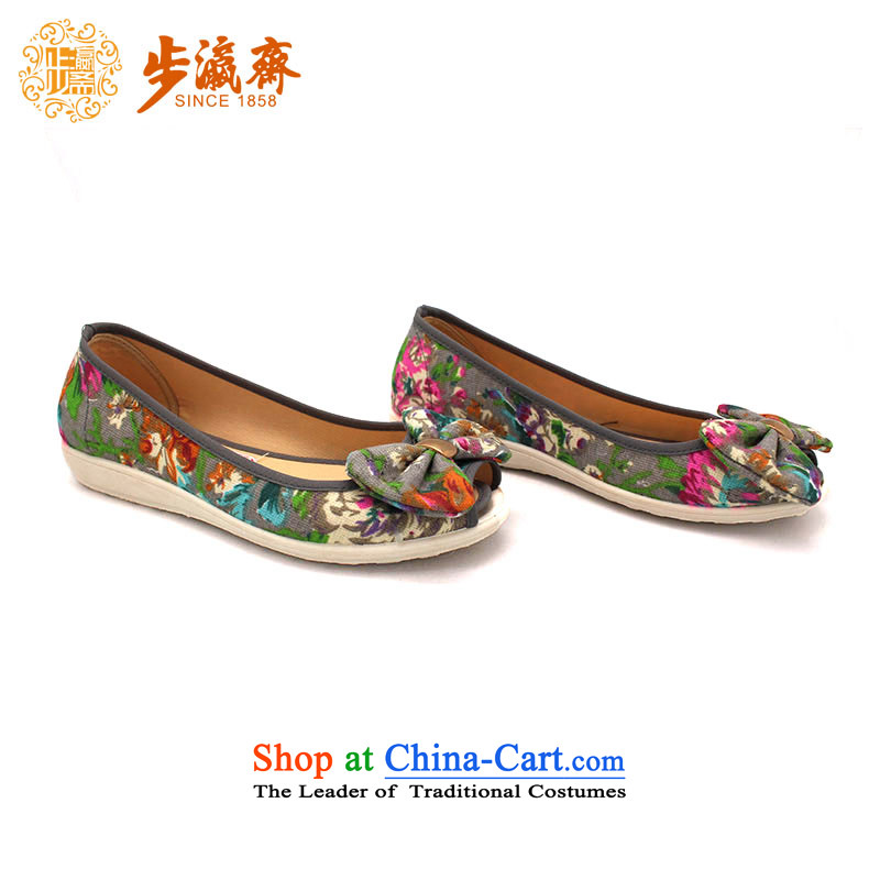 The Chinese old step-young of Ramadan Old Beijing mesh upper mesh anti-slip leisure gift shoes shoe Dance Shoe girl shoe gray sandals X10-2 step 36, Ying Ramadan , , , shopping on the Internet