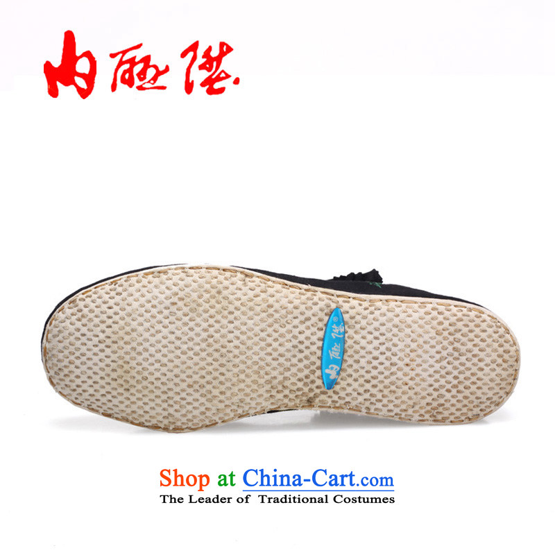 Inline l old Beijing mesh upper female plain manual thousands of bottom-mesh upper embroidered shoes 8289A shook hands flowers black 36, inline l , , , shopping on the Internet