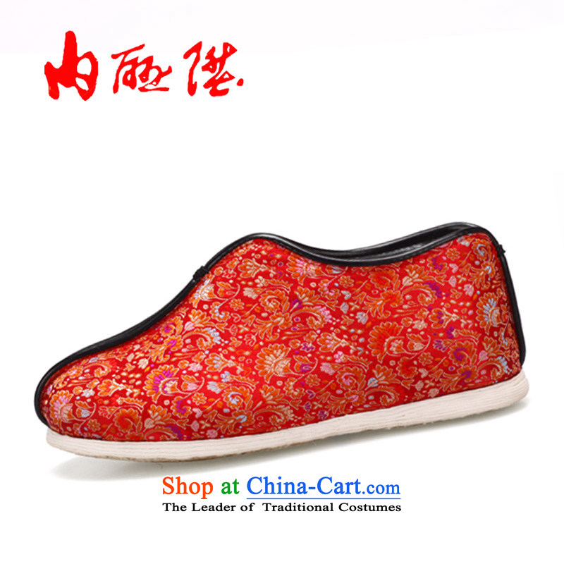 Inline l cotton shoes female tangyan old Beijing mesh upper hand bottom thousands of warm tapestry of cotton 8235A black flower 37/23.5CM, inline l , , , shopping on the Internet