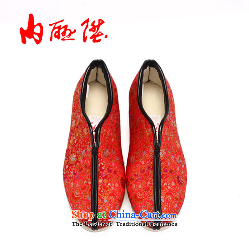 Inline l cotton shoes female tangyan old Beijing mesh upper hand bottom thousands of warm tapestry of cotton 8235A black flower 37/23.5CM, inline l , , , shopping on the Internet
