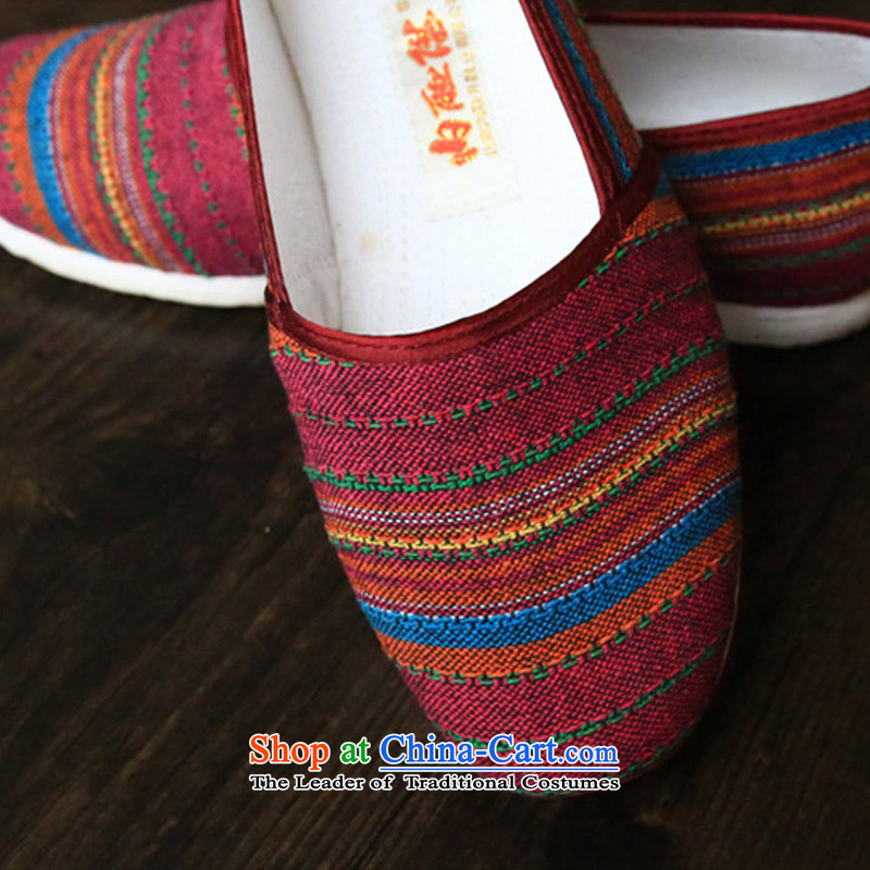 Inline l mesh upper old Beijing mesh upper with women in spring and summer single shoes bottom thousands of embroidered shoes encryption of ethnic parties port of color toner streaks 8277A 8277A 37, inline l , , , shopping on the Internet