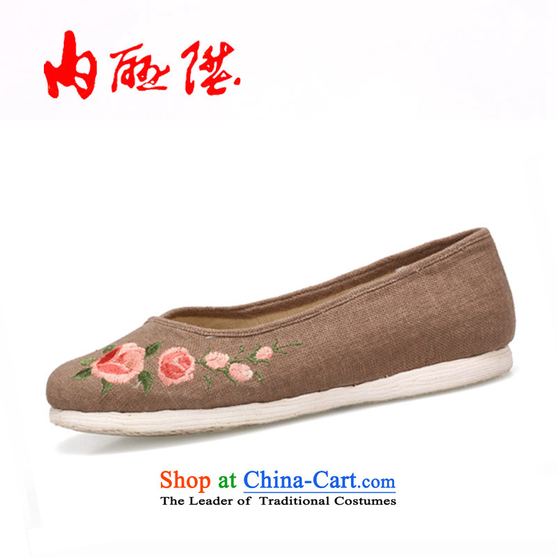 The rise of Old Beijing mesh upper hand-gon, women shoes bottom thousands of encryption linen Tsim port shoes 8725A spend 35 mixed inline l , , , shopping on the Internet
