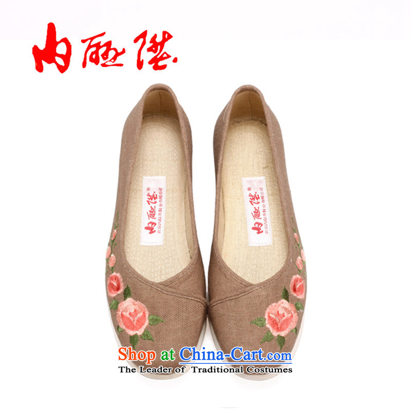The rise of Old Beijing mesh upper hand-gon, women shoes bottom thousands of encryption linen Tsim port shoes 8725A spend 35 mixed inline l , , , shopping on the Internet