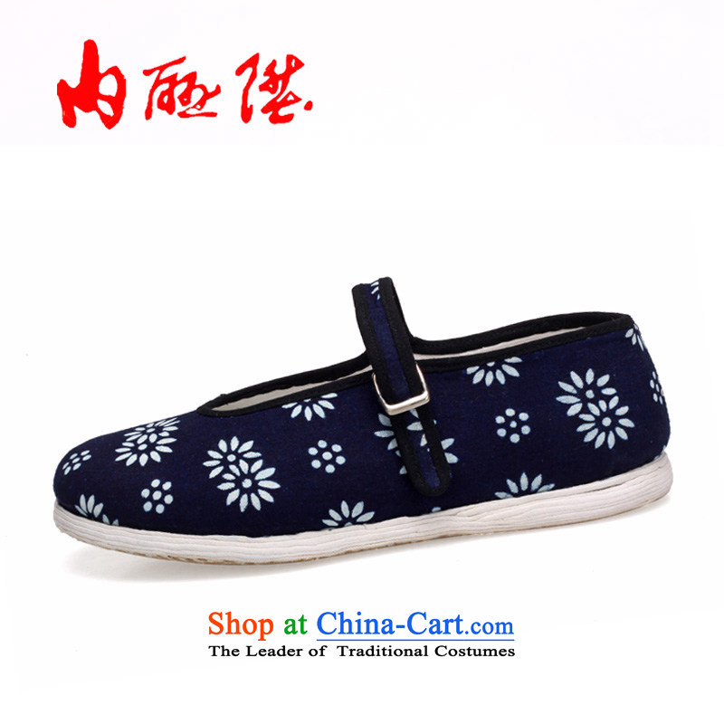 The rise of Old Beijing mesh upper women shoes canvas shoes comfortable shoes bottom thousands of encryption roasting dyeing Mulan 8215A LAN Base 35 inline l , , , shopping on the Internet