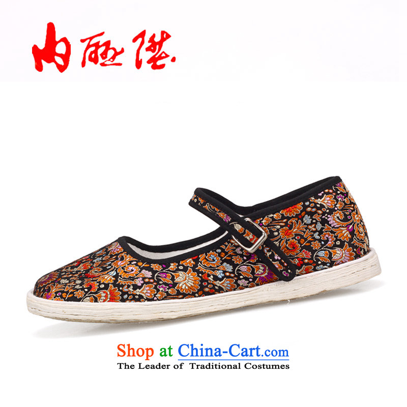 Inline l mesh upper hand-made shoes bottom thousands of silk tapestries generation comfortable lounge 8629A New Year gift black 8629A 38, inline l , , , shopping on the Internet