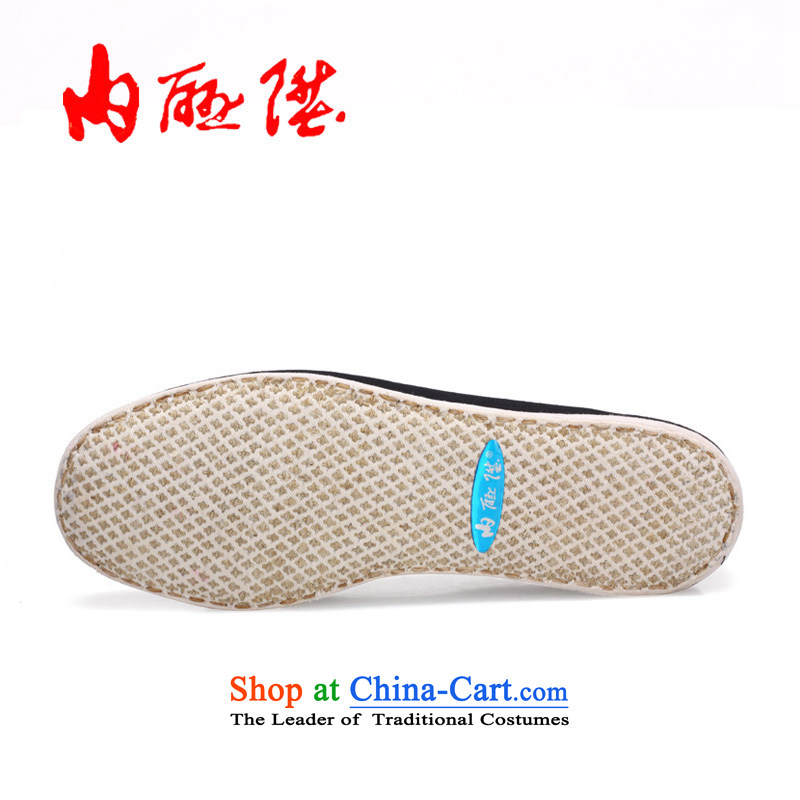 Inline l mesh upper women shoes of Old Beijing mesh upper hand cross thousands ground embroidery flat bottom shoe 8409A single red 36, inline l , , , shopping on the Internet
