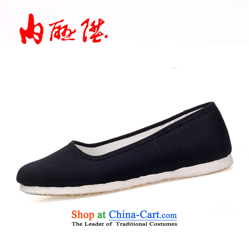 Inline l mesh upper women shoes of Old Beijing mesh upper hand comfort thousands of bottom craft sea8401A _38 Black