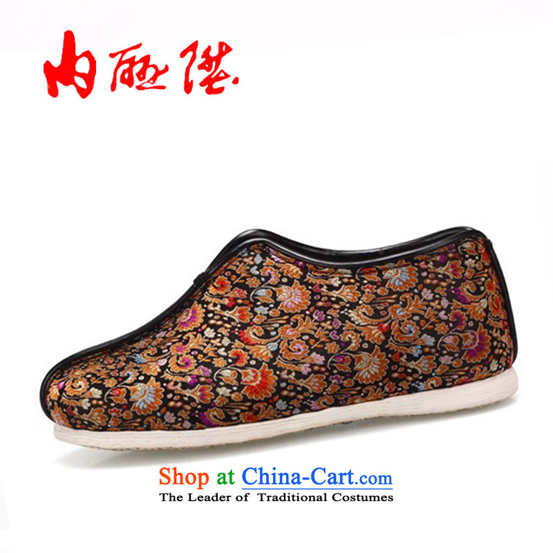 Inline l cotton shoes female old Beijing mesh upper hand bottom of thousands of cross process of the gift box as well as ideal gifts 8407A black37