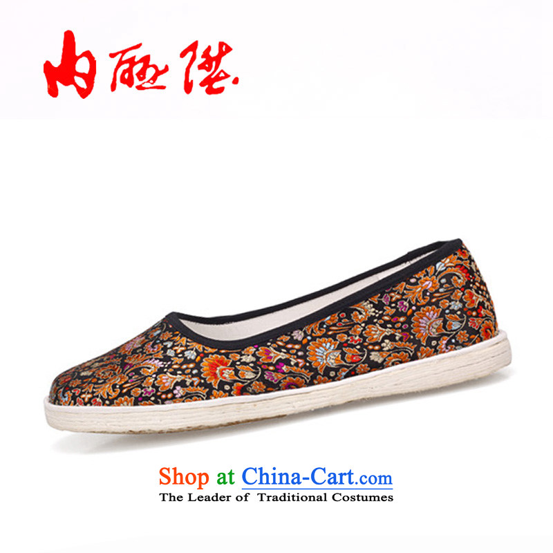 Inline l women shoes of Old Beijing mesh upper hand-mesh upper-floor tapestries female sea side 8716A New Year gift to $ 37, the rise of black , , , shopping on the Internet