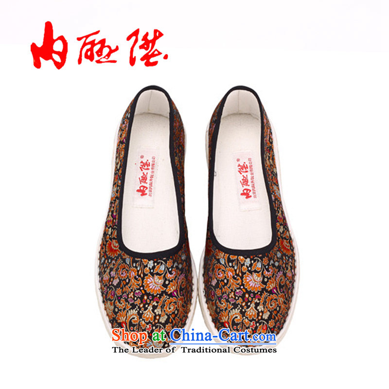 Inline l women shoes of Old Beijing mesh upper hand-mesh upper-floor tapestries female sea side 8716A New Year gift to $ 37, the rise of black , , , shopping on the Internet