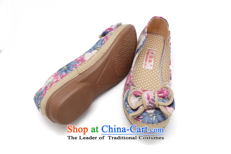 The Chinese old step-young of Old Beijing mesh upper autumn Ramadan new anti-skid shoe wear casual soft bottoms womens single shoe B2276 blue 34 pictures, prices, brand platters! The elections are supplied in the national character of distribution, so action, buy now enjoy more preferential! As soon as possible.