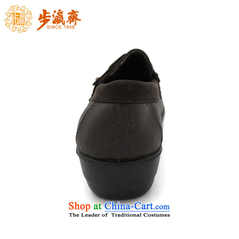The Chinese old step-young of Old Beijing mesh upper autumn Ramadan new anti-skid shoe wear casual soft bottoms womens single step 35 of the shoe BF-74 brown-young of Ramadan , , , shopping on the Internet