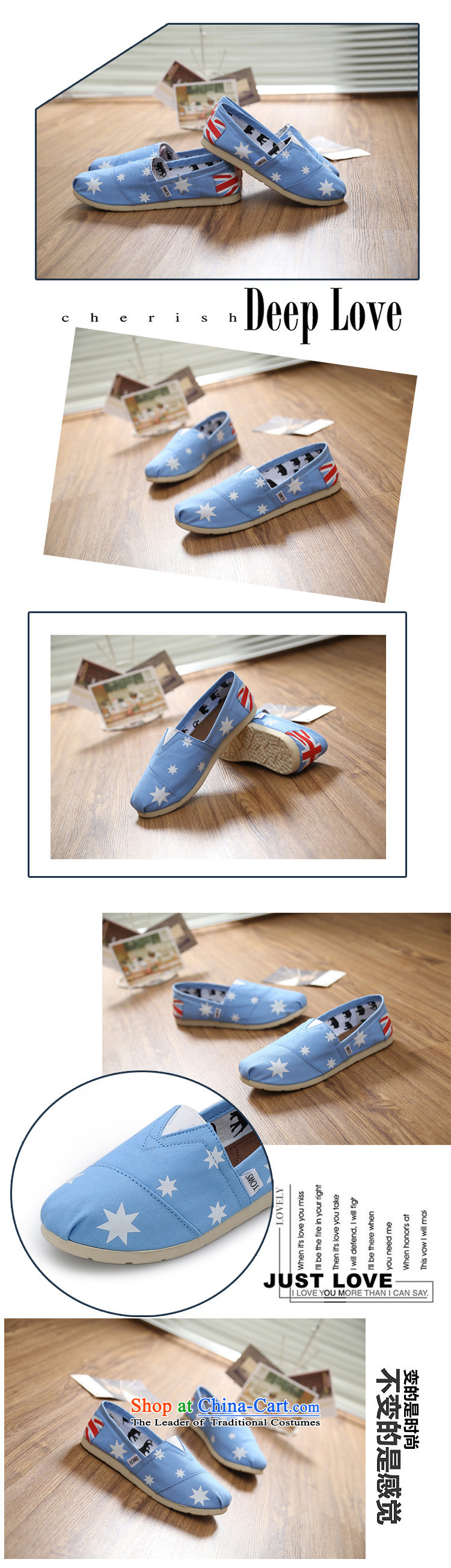 【 C.O.D.- 2015 Spring/Summer couples, mesh upper stars lazy people shoes flat bottom canvas shoes couples shoes, casual shoes comfortable shoes single breathable light blue 37 pictures, prices, brand platters! The elections are supplied in the national character of distribution, so action, buy now enjoy more preferential! As soon as possible.